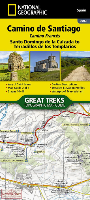 CAMINO DE SANTIAGO - CAMINO FRANCÈS - 2 | National Geographic  hiking mapguide