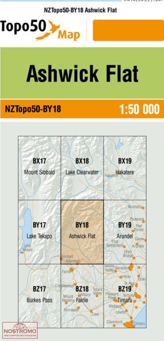 BY18 ASHWICK FLAT | carte topographique LINZ
