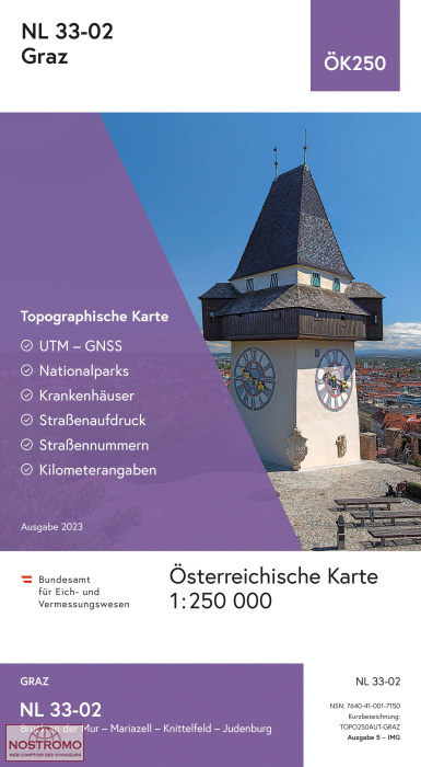 33-02 GRAZ | carte topographique BEV