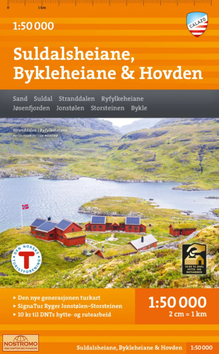 SUDALSHEIANE, BYKLEHEIANE & HOVDEN | Calazo hiking map