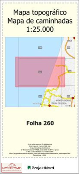 260 VIEIRA-NORTE (LEIRIA) | carte topographique Projektnord