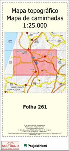 261 LOURIÇAL (POMBAL) | carte topographique Projektnord
