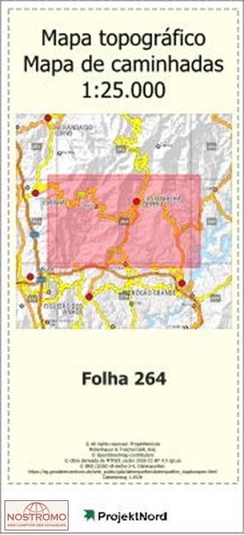 264 CASTANHEIRA DE PERA | carte topographique Projektnord