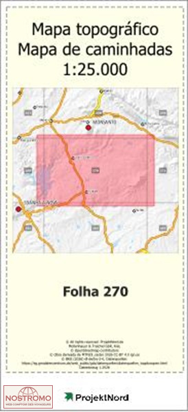 270 ALCAFOZES | carte topographique Projektnord