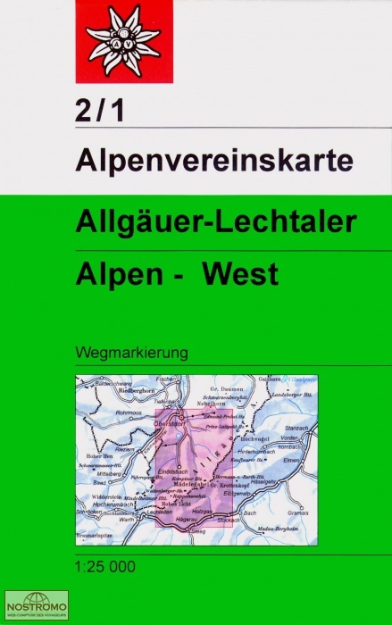02/1 ALLGÄUER - LECHTALER ALPEN WEST | Alpenverein hiking map
