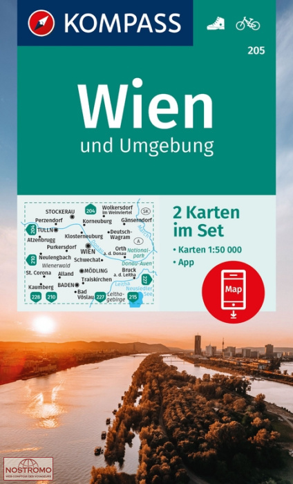 WIEN UND UMGEBUNG 205 | Kompass hiking maps