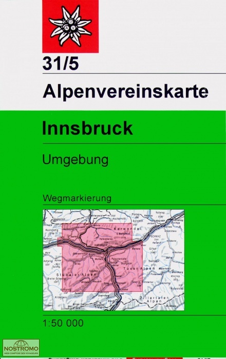 31/5 INNSBRUCK - UMGEBUNG | Alpenverein hiking map