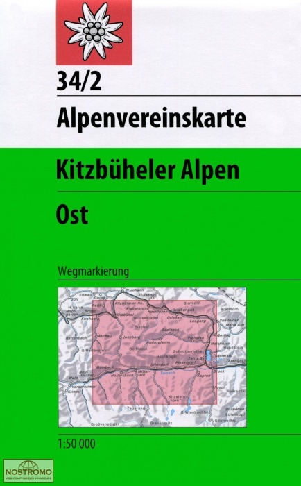 34/2 KITZBÜHELER ALPEN OST | Alpenverein hiking map