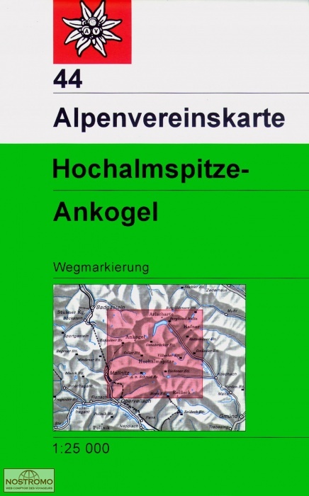 44 HOCHALMSPITZE - ANKOGEL | carte de randonnée Alpenverein