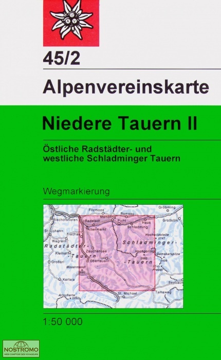 45/2 NIEDERE TAUERN II | carte de randonnée Alpenverein
