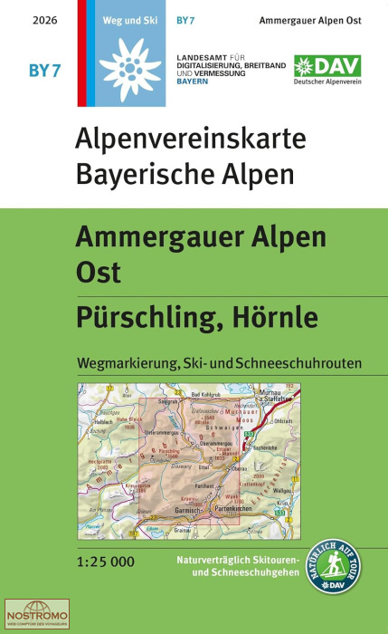 BY07 AMMERGAUER ALPEN OST | DAV Alpenverein hiking map