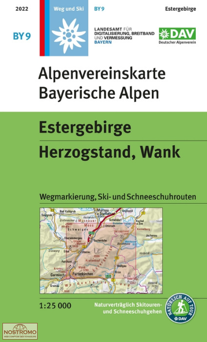 BY09 ESTERGEBIRGE | DAV Alpenverein hiking map