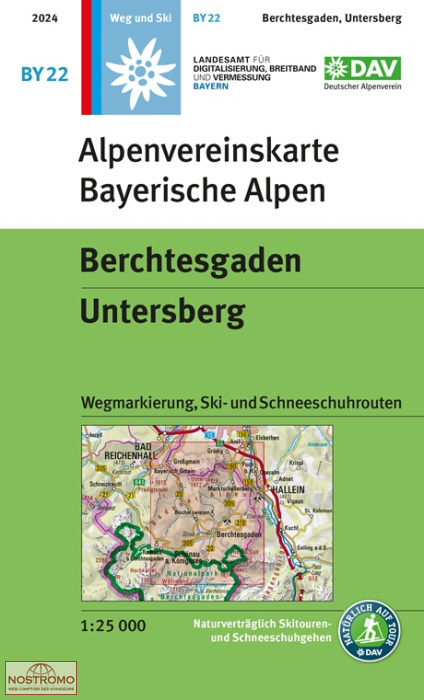 BY22 BERCHTESGADEN - UNTERSBERG | DAV Alpenverein hiking map