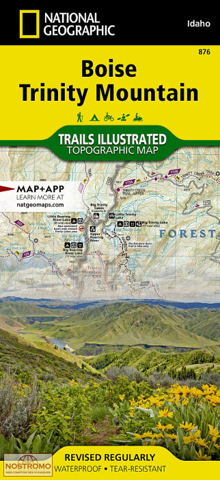 BOISE - TRINITY MOUNTAIN | National Geographic hiking map