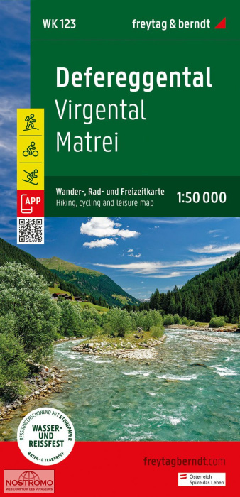 WK123 DEFEREGGENTAL | Freytag & Berndt hiking map