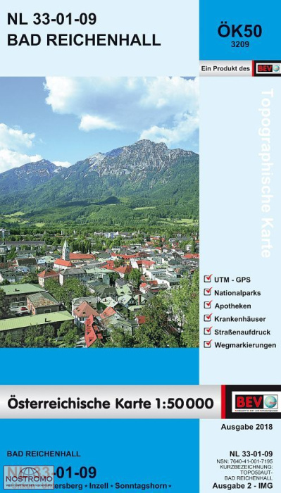 3209 BAD REICHENHALL | carte topographique BEV
