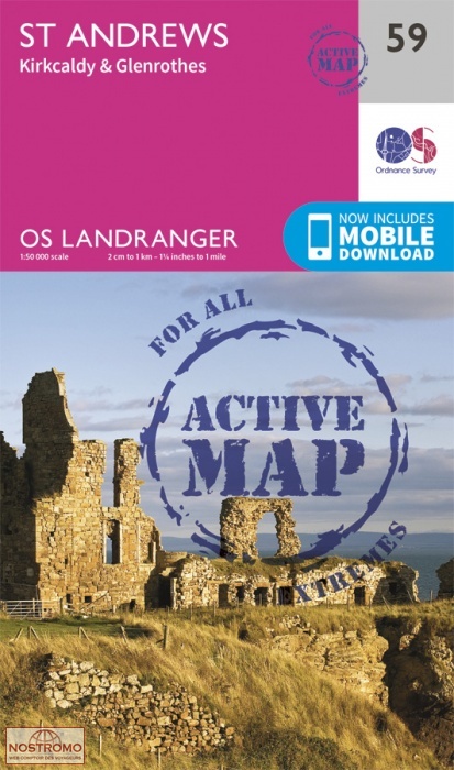 059 ST ANDREWS - KIRKCALDY & GLENROTHES | OS hiking map