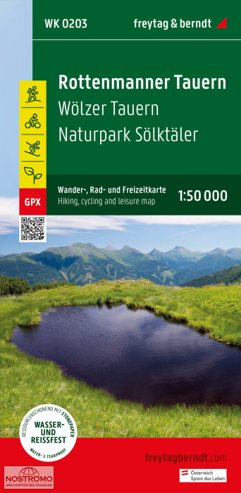 WK0203 ROTTENMANNER TAUERN | Freytag & Berndt hiking map