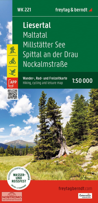 WK221 LIESERTAL | carte de randonnée Freytag & Berndt