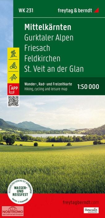 WK231 MITTELKÄRNTEN | carte de randonnée Freytag & Berndt