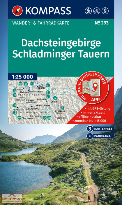DACHSTEINGEBIRGE - SCHLADMINGER TAUERN 293 | Kompass hiking maps
