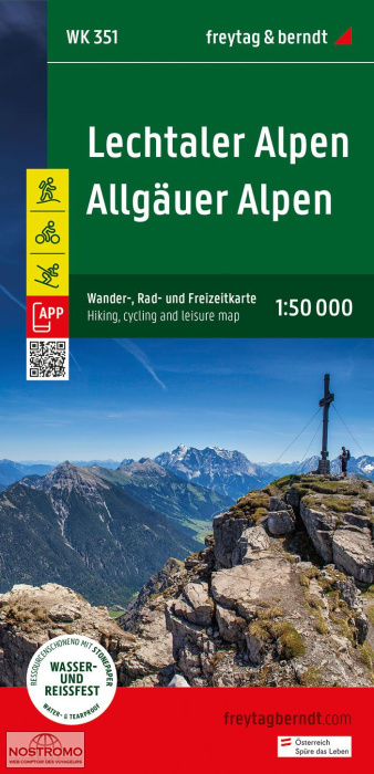 WK351 LECHTALER ALPEN - ALLGÄUER ALPEN | Freytag & Berndt hiking map