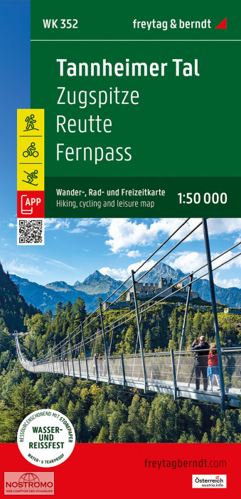 WK352 TANNHEIMER TAL | Freytag & Berndt hiking map