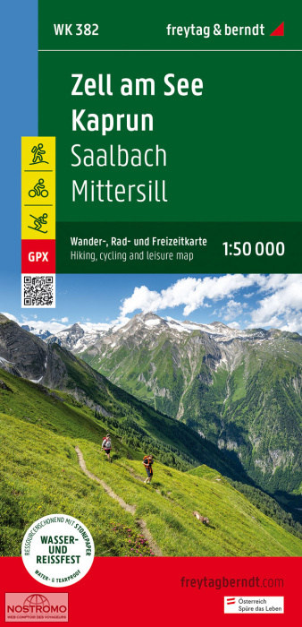 WK382 ZELL AM SEE - KAPRUN | Freytag & Berndt hiking map