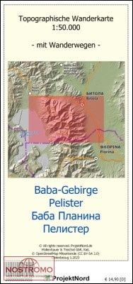 BABA MOUNTAIN - PELISTER | Projektnord topographic map