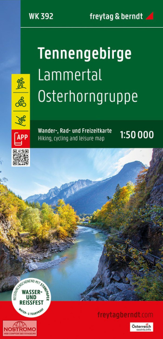 WK392 TENNENGEBIRGE | Freytag & Berndt hiking map