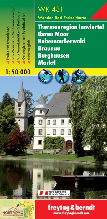WK431 THERMENREGION INNVIERTEL | Freytag & Berndt hiking map
