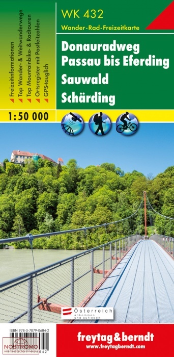 WK432 DONAURADWEG | Freytag & Berndt hiking map