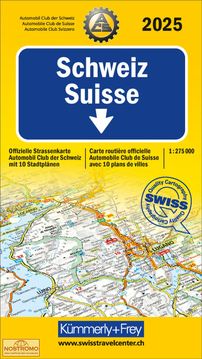SWITZERLAND | Kummerly+Frey road map