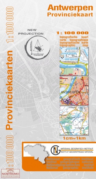 ANVERS (PROVINCE) | carte topographique NGI/IGN