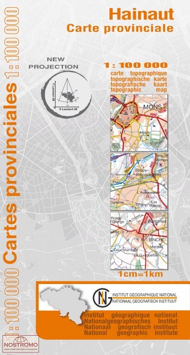 HAINAUT | carte topographique NGI/IGN
