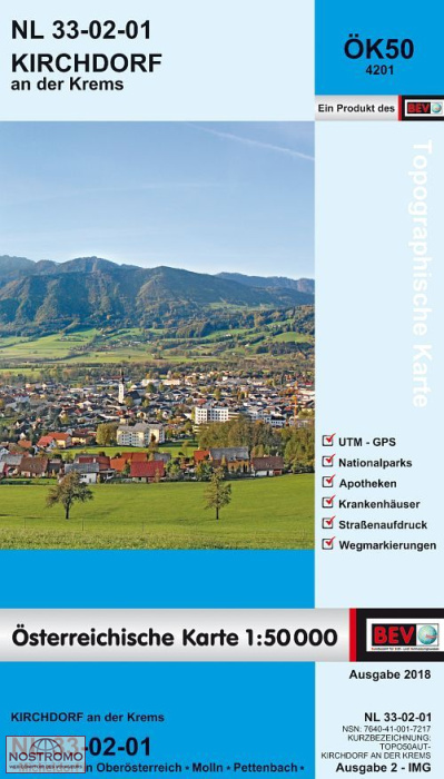 4201 KIRCHDORF AN DER KREMS | carte topographique BEV