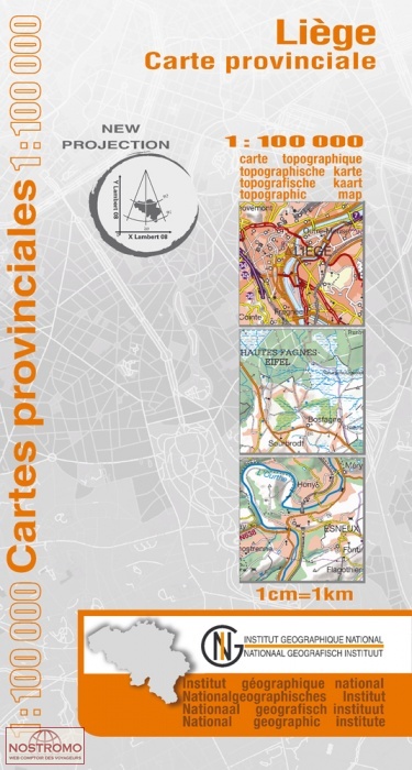 LIÈGE (PROVINCE) | carte topographique IGN/NGI