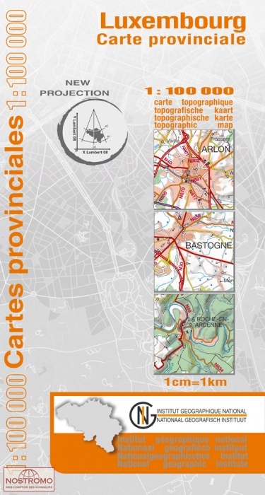 LUXEMBOURG (PROVINCE) | carte topographique IGN/NGI