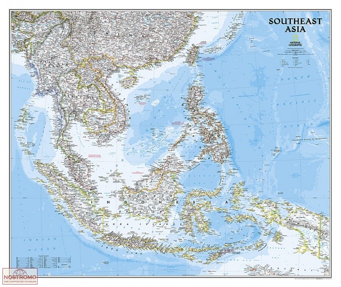 ASIE DU SUD-OUEST | carte murale National Geographic