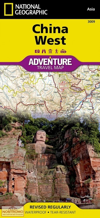CHINE OUEST | carte touristique National Geographic