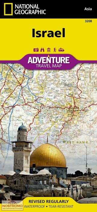 ISRAËL | carte touristique National Geographic