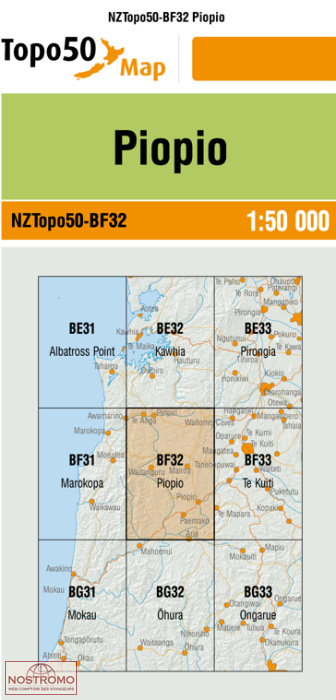 BF32 PIOPIO | carte topographique LINZ