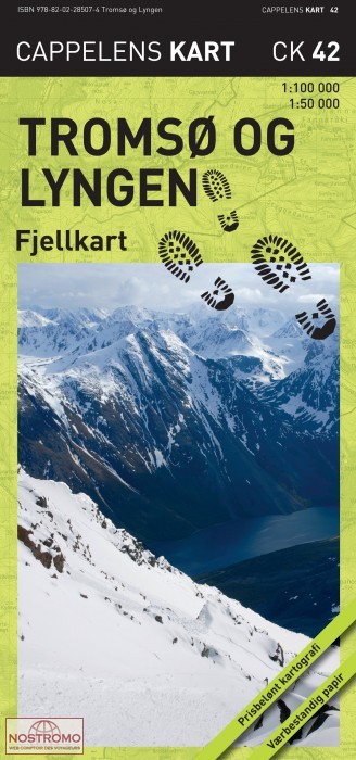 TROMSØ OG LYNGEN - CK42 | Cappelen Damm hiking map