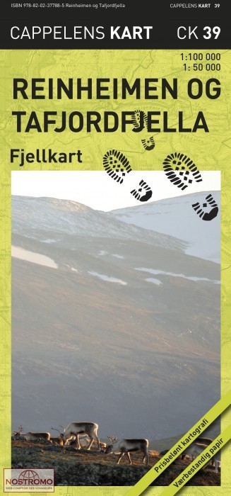 REINHEIMEN OG TAFJORDFJELLA - CK39 | Cappelen Damm hiking map