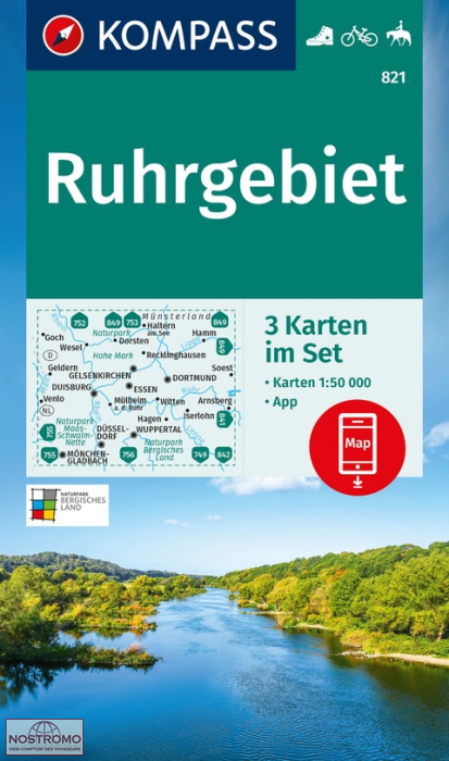 821 RUHRGEBIET | Kompass hiking maps