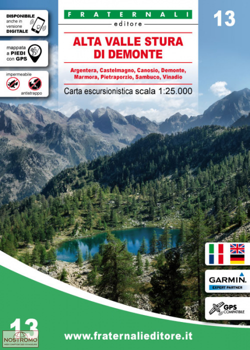 13 ALTA VALLE STURA DI DEMONTE | Fraternali hiking map