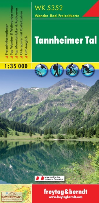WK5352 TANNHEIMER TAL | Freytag & Berndt hiking map