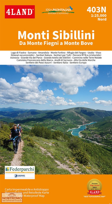 403 N/S MONTI SIBILLINI | 4Land hiking maps