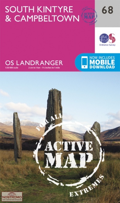 068 SOUTH KINTYRE & CAMPBELTOWN | OS hiking map