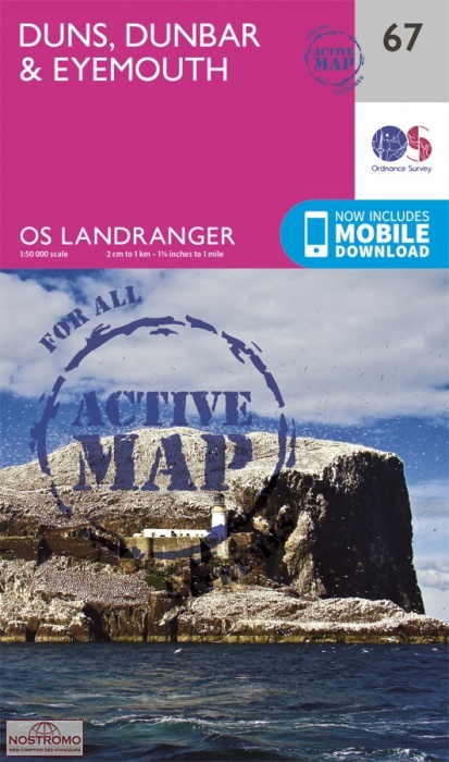 067 DUNS, DUNBAR & EYEMOUTH | OS hiking map